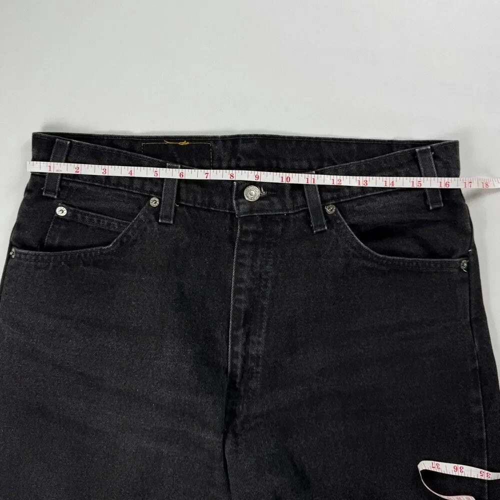 Levi’s Orange Tab 550 Vintage Black Jeans Relaxed Fit Size 34x36